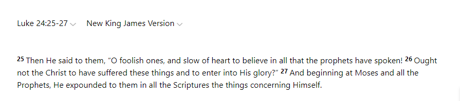 W777Jonathan's tweet photo. The Messiah, Christ Jesus, had to suffer before entering His glory. How tragic that the people of Israel are yet to realise this, despite many appearances of God in the flesh in the Old Testament scriptures!

Luke 24:25-27. #SundayScripture https://t.co/NQlhEIGU3O