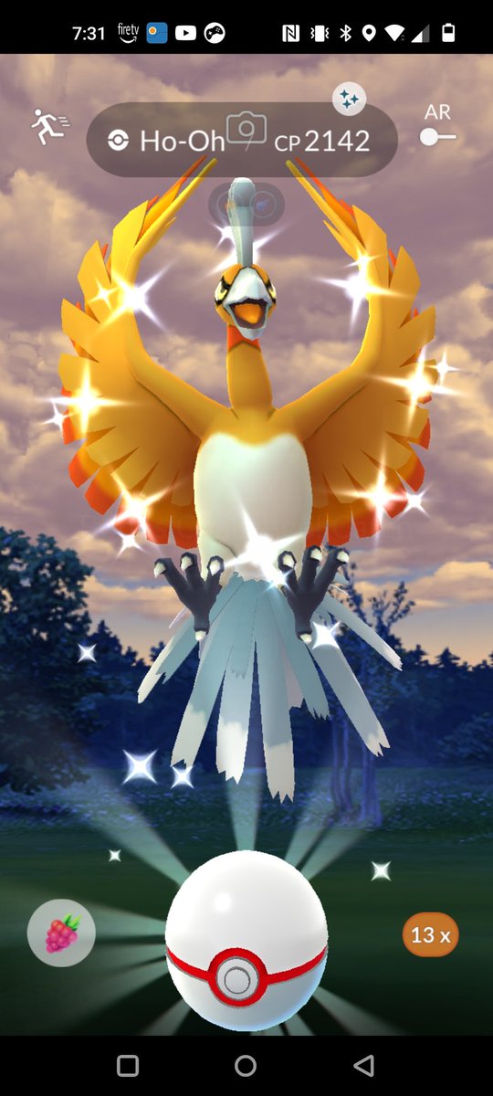 TharealMrRogers's tweet photo. Decided to join a raid since ya know gotta max that #Hundo I got last minute after maxing the #ApexShadowHoOh o well at least they pay off well thanks Niantic lol ✨✨ #ShinyHoOh number 8 #ShinyPokemon #PokemonGO #ShinyCheck #HundOH https://t.co/tErUr33kBc