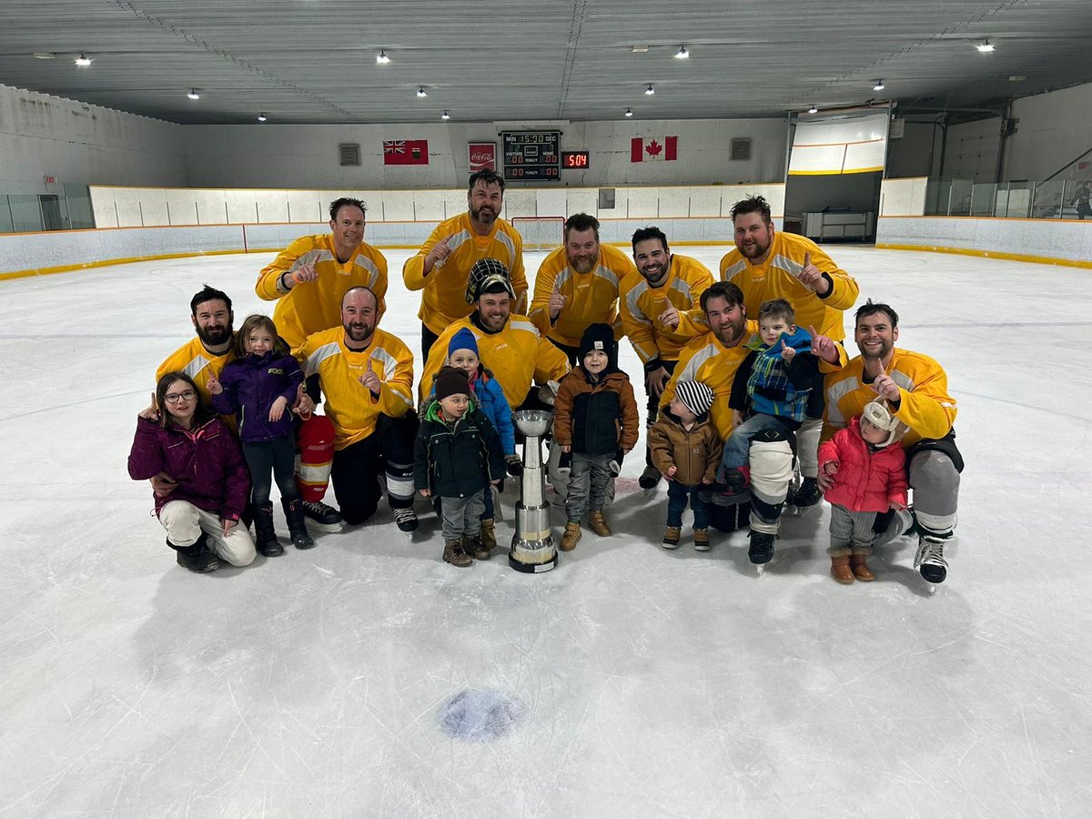 SteAgatheWeb's tweet photo. Ladies &amp; Gentlemen, here are your 2023 Fun Hockey Tournament Champions! Team Wheeler winning the A side Cup! #FunHockey2023  #SteAgatheMB 

Thank you to all the participants, volunteers, arena staff, arena committee, and the community of Ste. Agathe + neighbouring communities. https://t.co/XFldnh1C2d