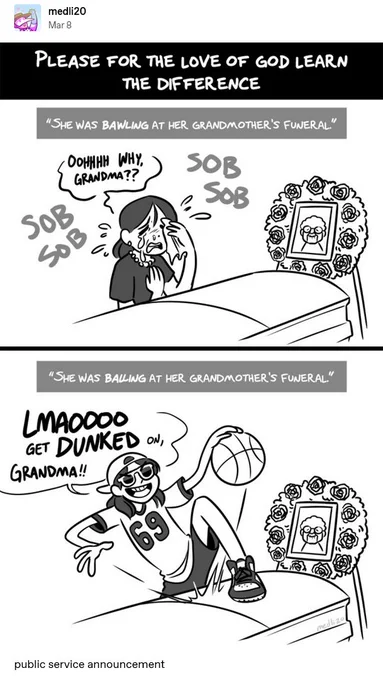So I posted that bawling/balling comic to Tumblr and it kind of spiraled out of control 1/2 