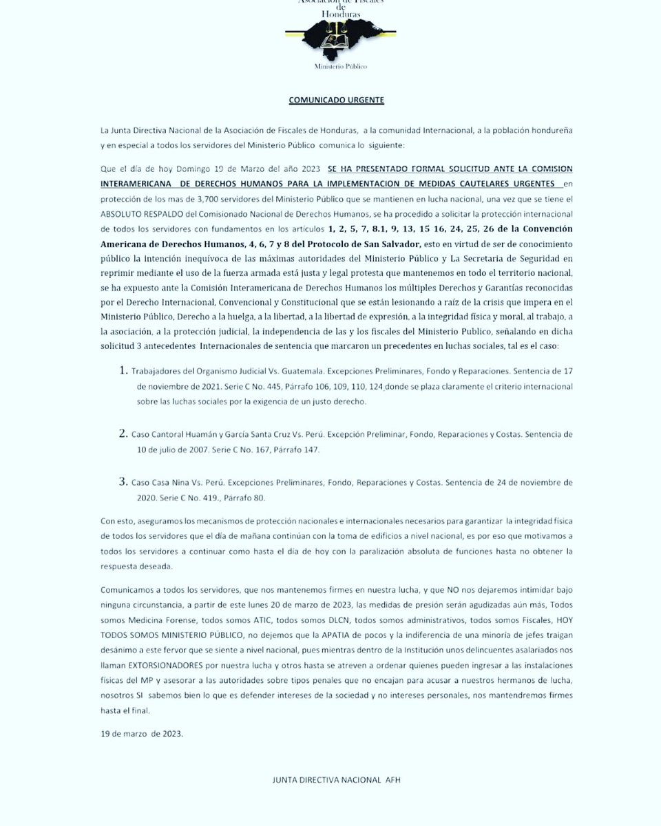af_hond's tweet photo. @XiomaraCastroZ @CONADEH @Congreso_HND @radiohrn @mntvhn @HCHTelevDigital @MP_Honduras @PoliciaHonduras @PJdeHonduras https://t.co/5ZzjXB5tkR