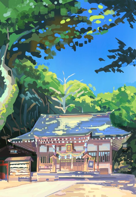 「shimenawa tree」 illustration images(Popular)
