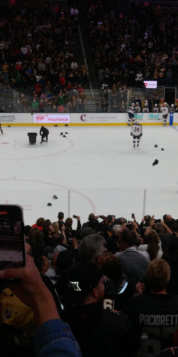 jrpoolman's tweet photo. @tedpretty @GoldenKnights @jackeichel My first game.Yayy! https://t.co/4b0LsC4SOj