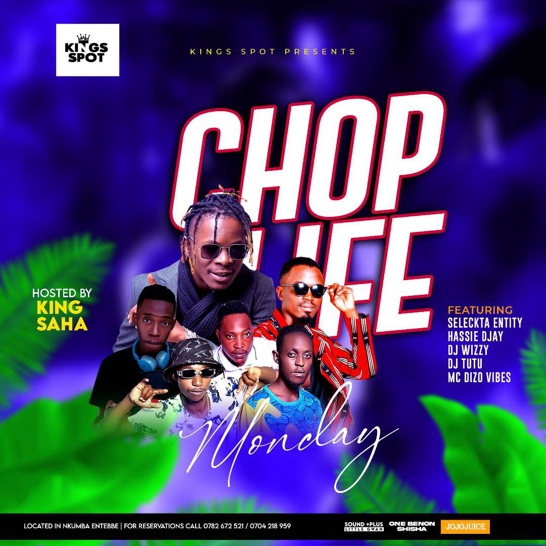 kingsspotnkumba's tweet photo. The Biggest Night In Entebbe! #ChopLifeMonday Hosted by @kingsaha256 
Our Guests Tonite @bukisolja and @antidotekinyonyi https://t.co/es5RzAjGBO