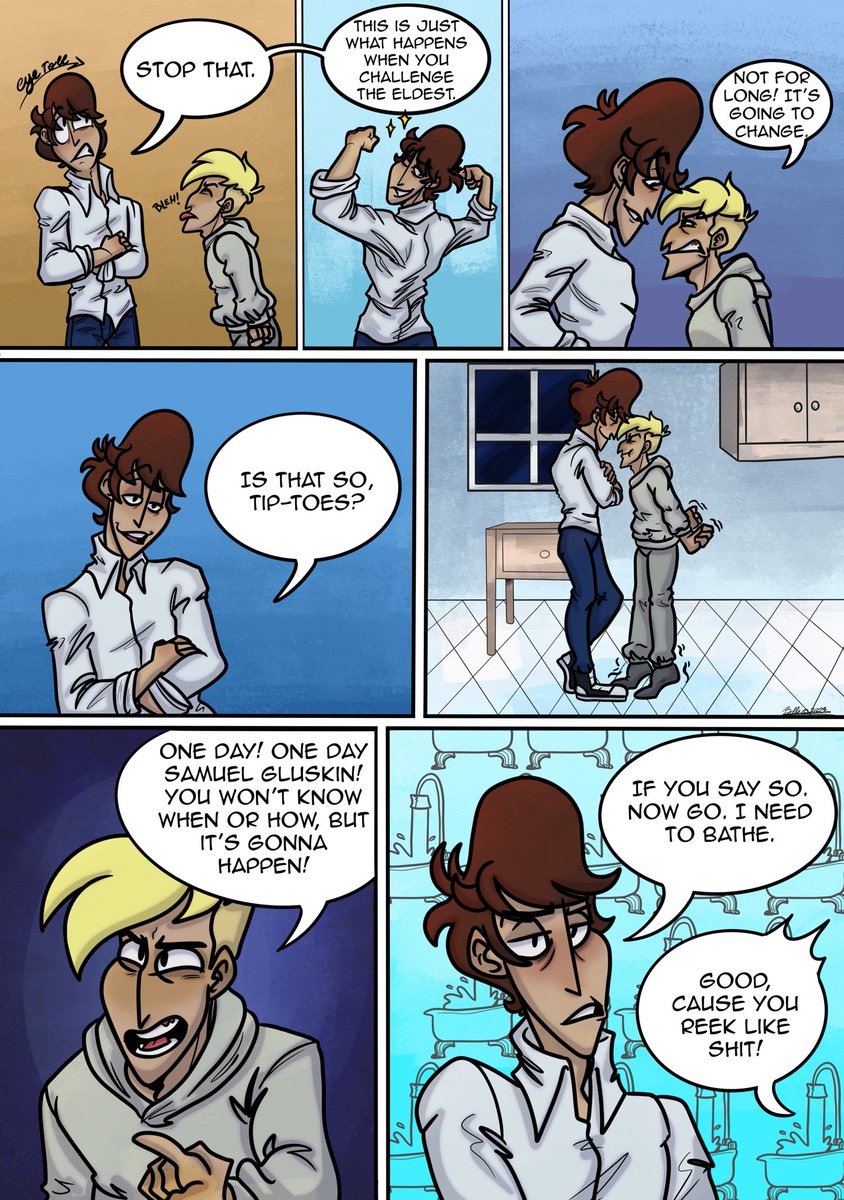 Woods of plenty: prolonge - page 33
That is a sibling promise 
#outlast #horror #WoodsOfPlenty #webcomic #Deers #Woods #WaylonPark  #Dontsueusredbarrels
#weddie #Oc #eddie #fancomic #bitches #eddiegluskin