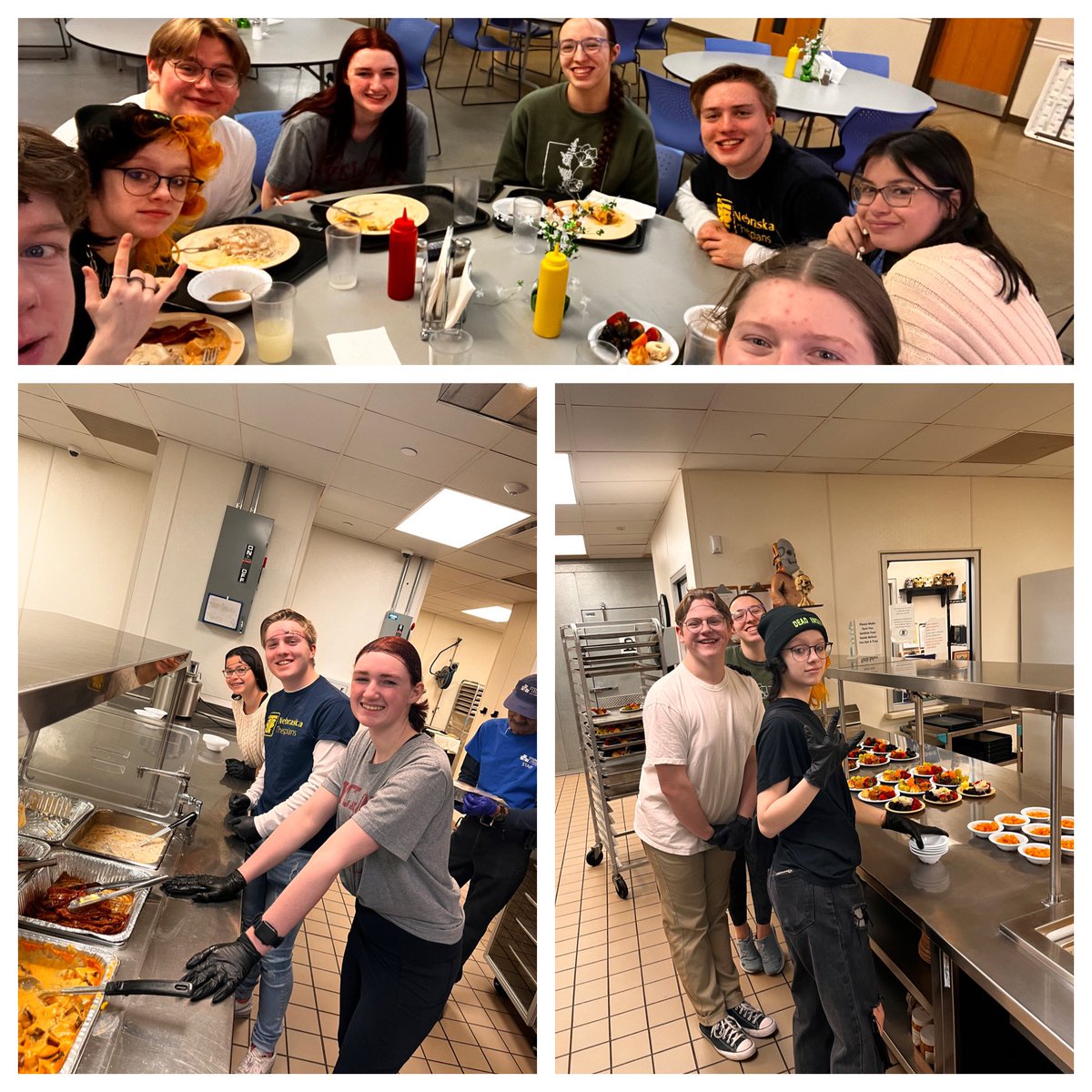 Monarch Thespians added to Theatre in Our Schools Month by giving back. Students volunteered today serving breakfast at The Stephen Center. #TIOS #DoGoodThings #MonarchNation