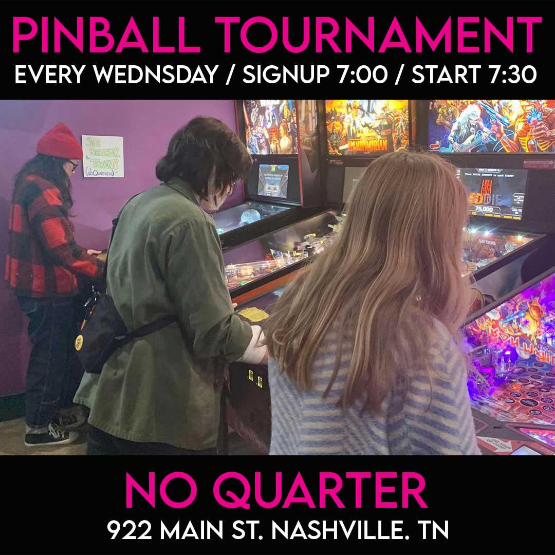 Pinball Tournament Tonight at No Quarter with Edmund's Oast Brewing Co. adding some killer swag to the prize pool and delicious drafts to the menu.
...
#pinballtournament #sternarmy #nashvillepinball
#pinballtn #tennesseepinball