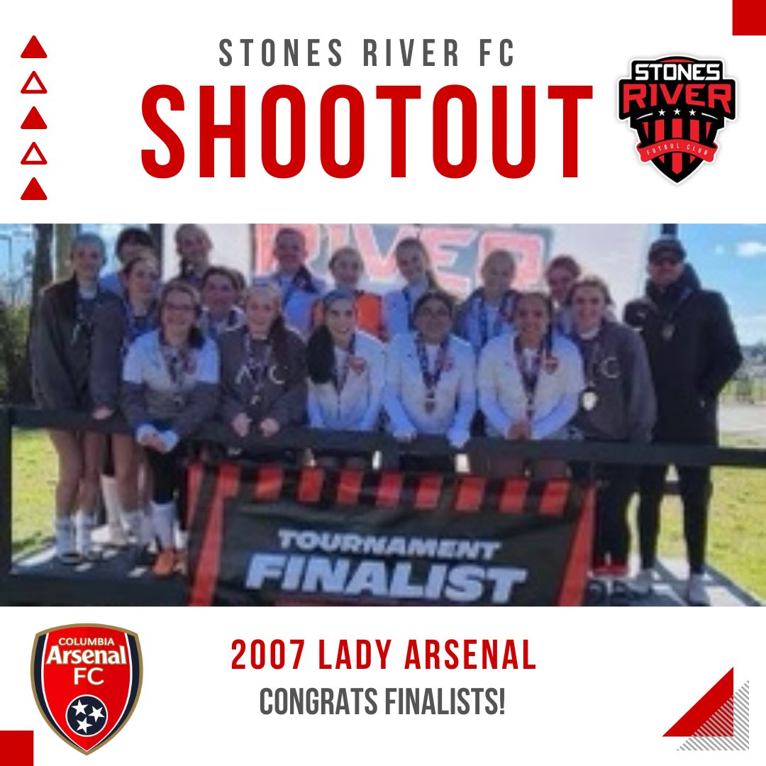 ColumbiaArsenal's tweet photo. Congratulations to the 2004 Lady Arsenal &amp; 2007 Lady Arsenal teams on your success in the Stones River FC Shootout Tournament! #ColumbiaFC #LadyArsenal https://t.co/P63kkVxNoz