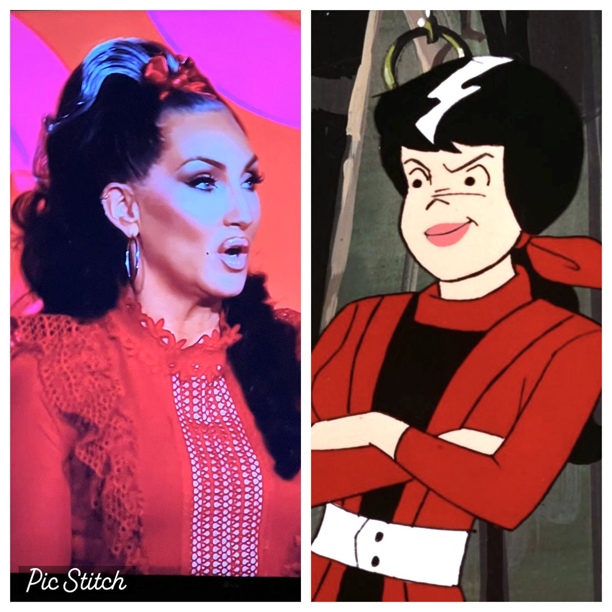 Let’s just say I love them both. ❤️🤍🖤 #rupaulsdragrace