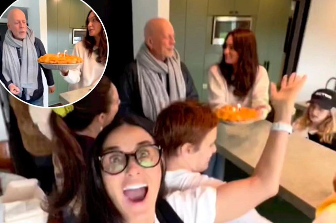 Sweet video shows Bruce Willis celebrating 68th birthday amid dementia diagnosis  
