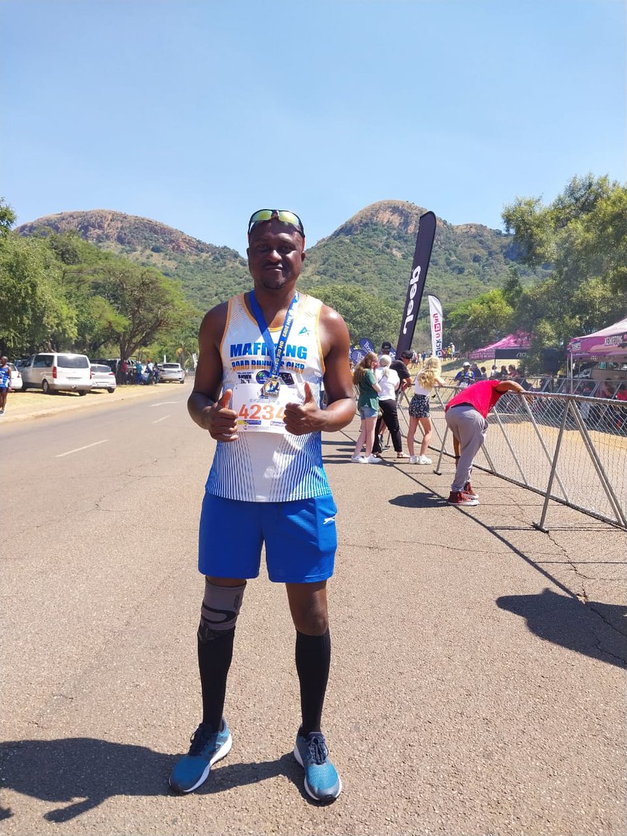 NantapoCarlos's tweet photo. Weekend Fun #OmDieDamUltra2023
#FetchYourBody2023 
#RunningWithTumiSole
#MafikengRunners
#RunBorisRun
#MentalHealthMatters https://t.co/9zQFSPhzZc