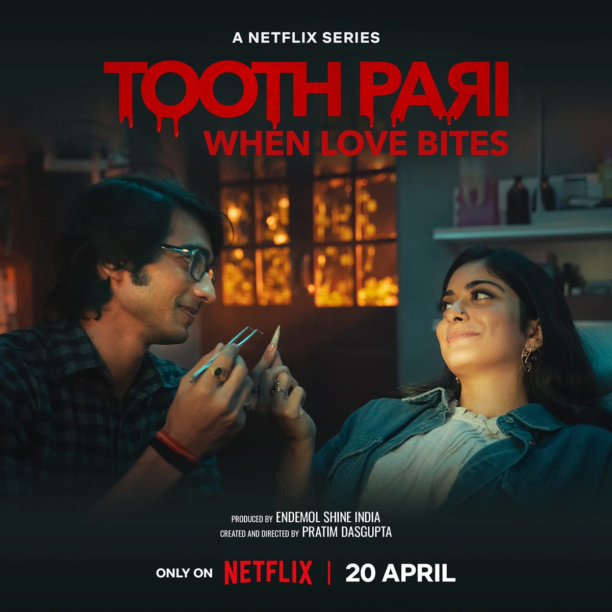 _AdilHussain's tweet photo. Tooth Pari is coming on @NetflixIndia on the 20th April.
Are you ready to be  Taken For a Ride that you will remember for ever!? 
@pratimDgupta @shantanum07 @sikandarkher @TillotamaShome
@SaswataTweets @revathyasha #TanyaManiktala @EndemolShineIND @NegiR https://t.co/OHXcAParMI
