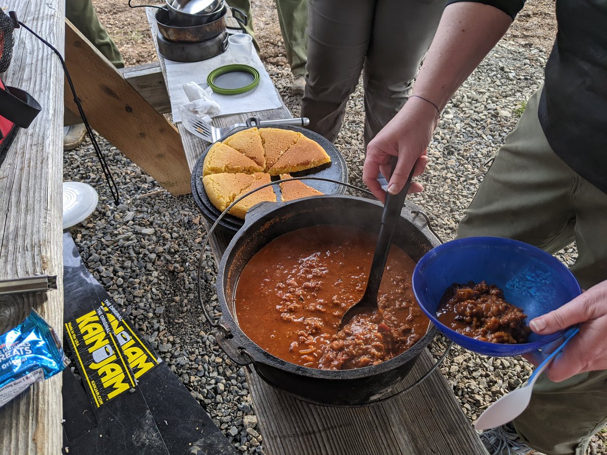 3dlover's tweet photo. @LodgeCastIron 4 Meat Chili and accompanying cornbread for 8 Scout adults https://t.co/76e5QeDHOA