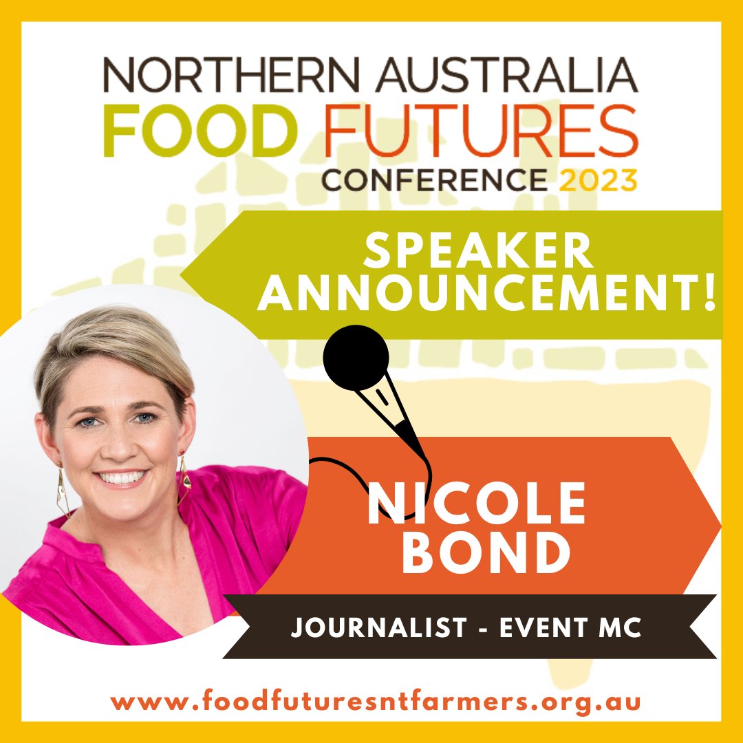 No introductions needed! How exciting to have such a powerhouse behind the microphone for our conference! Tickets: foodfuturesntfarmers.org.au