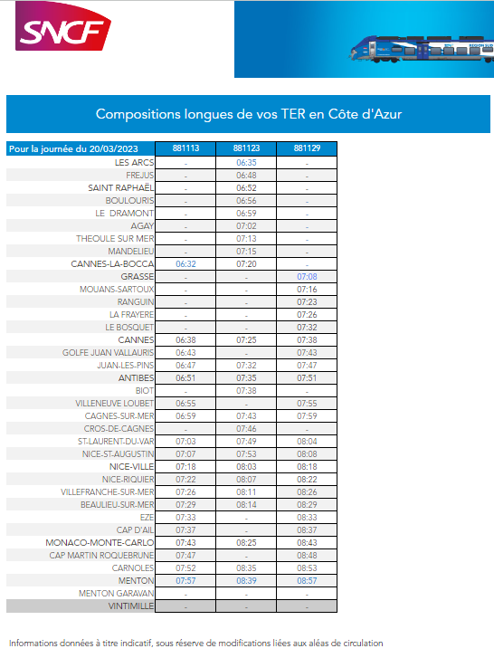 Transports_zou's tweet photo. [#CompoTER 🚉 ]

👉🏼 Voici vos #SNCFTERSUD en composition longue sur la #CotedAzur ce matin. https://t.co/pgo08Yl6Zi