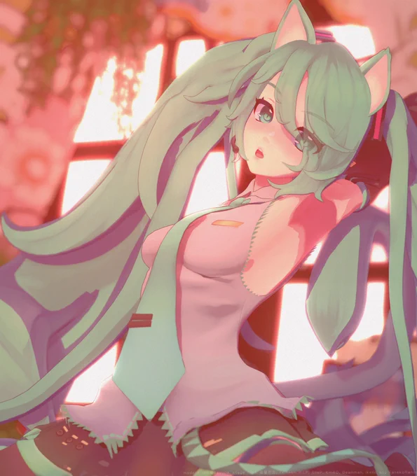 Hatsune Miku and a Cat's Cradlefeaturing  Style 初音ミク 