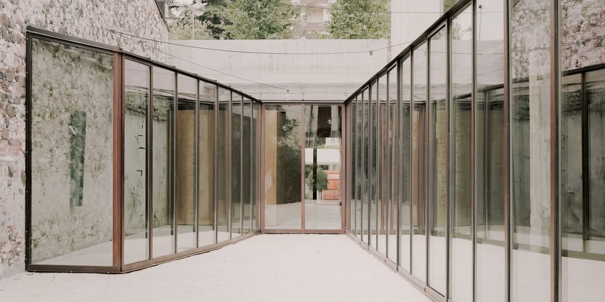 designboom's tweet image. AMAA converts a former printworks factory into a new cultural center in northern italy. designboom.com/architecture/a…