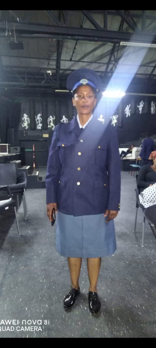 AdvoBarryRoux's tweet photo. Today Be careful of people who are not police officers who have been given Police Uniforms like this woman Leputla Madingaan Emily, a patroller at Zandspruit Primary School. Maybe they’ve been given guns too. #NationalShutdown https://t.co/odbYdZN2J5