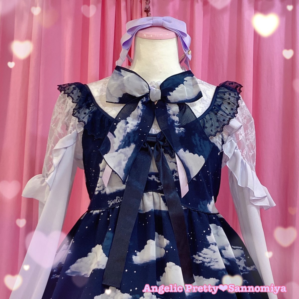 Angelic Pretty misty sky ジャンスカとヘアピンセット-