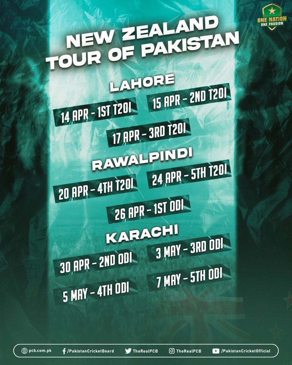 MeethaSuchhh's tweet photo. New Zealand Tour of Pakistan #OneNationOnePassion https://t.co/AO1V4vXwLO