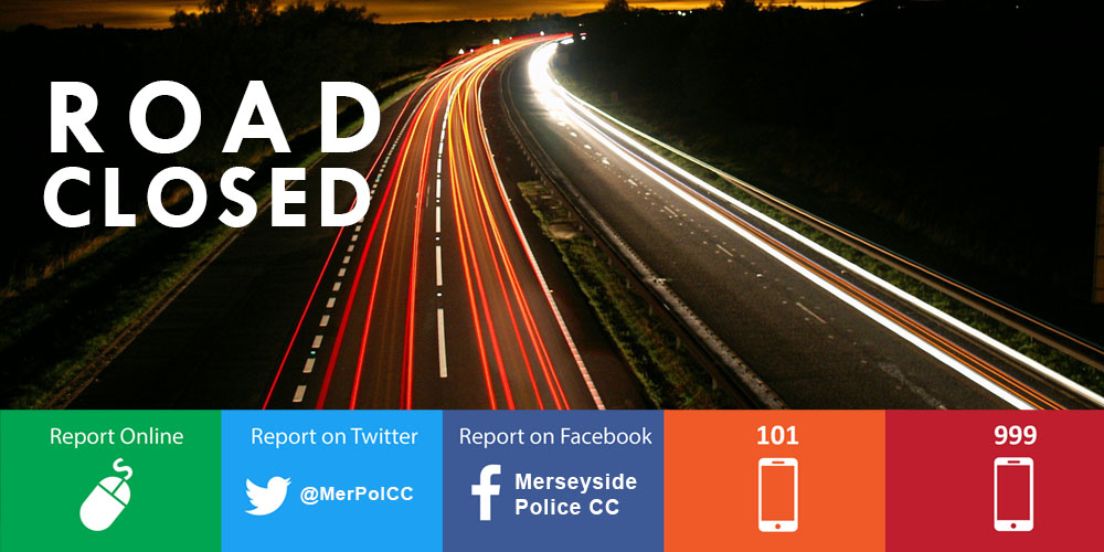 MerseyPolice's tweet photo. ROAD CLOSURE | Following an earlier road traffic collision Speke Boulevard is currently closed eastbound at the junction of HIGHER RD &amp; westbound at the junction of the A561 &amp; A562.  Emergency services are at the scene.  Please avoid the area &amp; find alternative routes. https://t.co/eiwZO3e2Vj