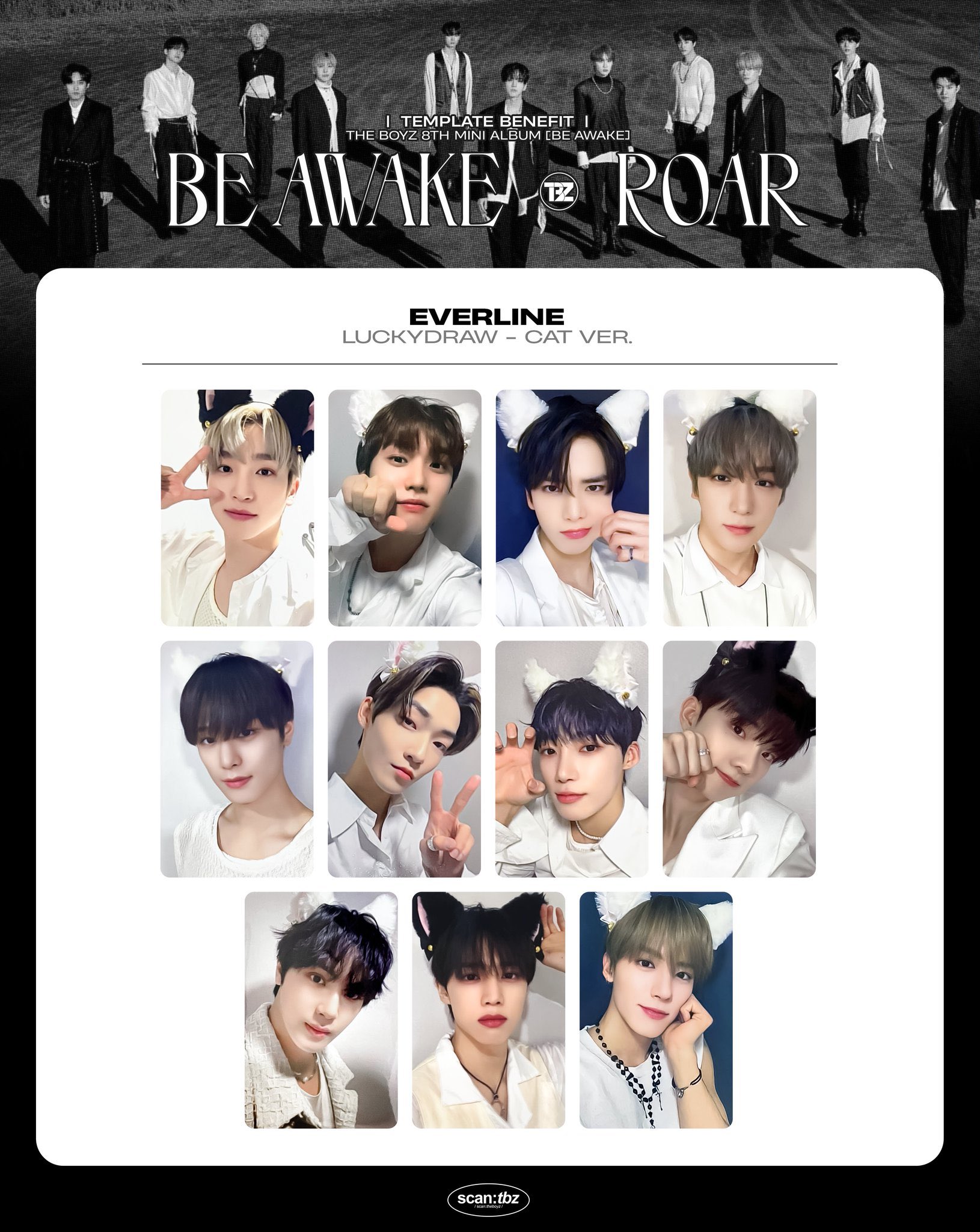 良質 the boyz ヨンフン everline エバーライン トレカ 猫耳 K-POP