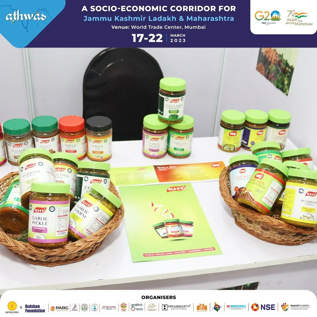AthwasIndia's tweet photo. Relish the authentic taste of  Kashmir's Kesar, Honey, and a bunch of spices and condiments at the World Trade Center, Mumbai till 22nd March 2023.

#athwas #athwasindia #jammukashmir #ladakh #event #socioeconomic #mumbai #maharashtra #businessmeet #expo #exhibition https://t.co/wWOFqyVBdP