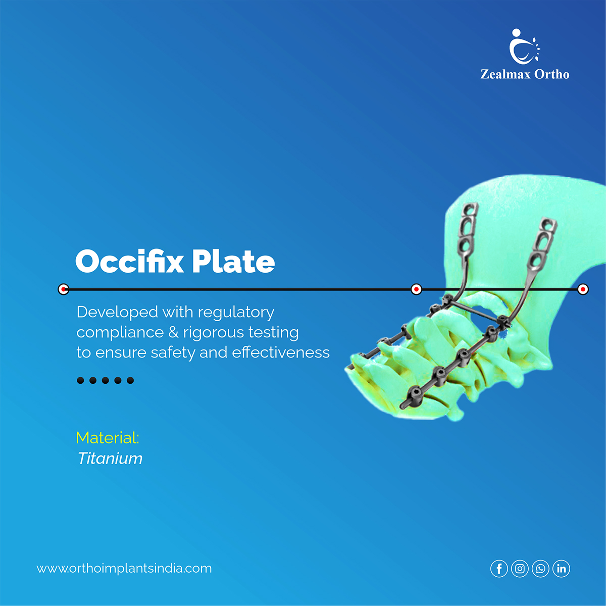 ZealmaxO's tweet photo. At Zealmax Ortho, the plate is made of titanium, which is biocompatible and has good mechanical properties. #trauma #doctors #surgeon #manufacturer #spine #africa #asia #middleeast #backingbones #team #Philippines #thailand #indonesia #vietnam #facebook #instagram #orthotwitter https://t.co/hT8PYvo8qO