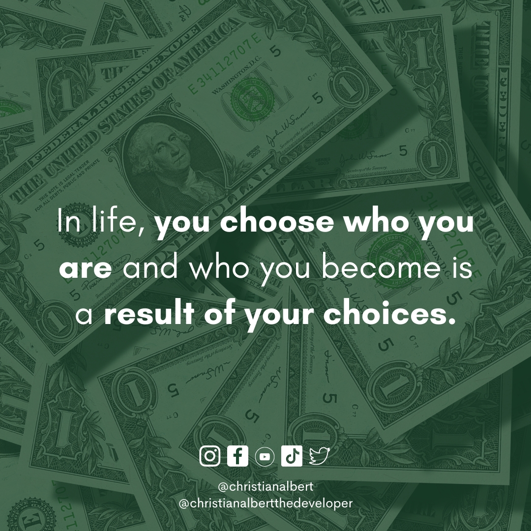 CATheDeveloper's tweet photo. You are the result of your choices. You have made them and you are living with the consequences. Your choices define who you are and what kind of life you can have.
Follow for more: https://t.co/KrH3gPbawW
#InvestmentCompany
#CommercialRealEstate
#BuildGenerationalWealth https://t.co/YcpMKgq5Mo