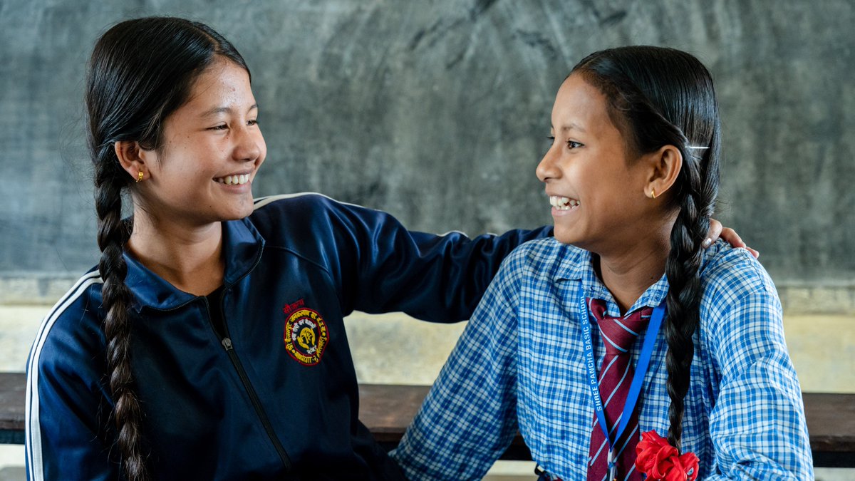unicef_nepal's tweet photo. On #HappinessDay today, a reminder to cherish and lift up those around us - and ourselves!

#ForEveryChild, endless smiles 🥰 https://t.co/4XBJAypqTm