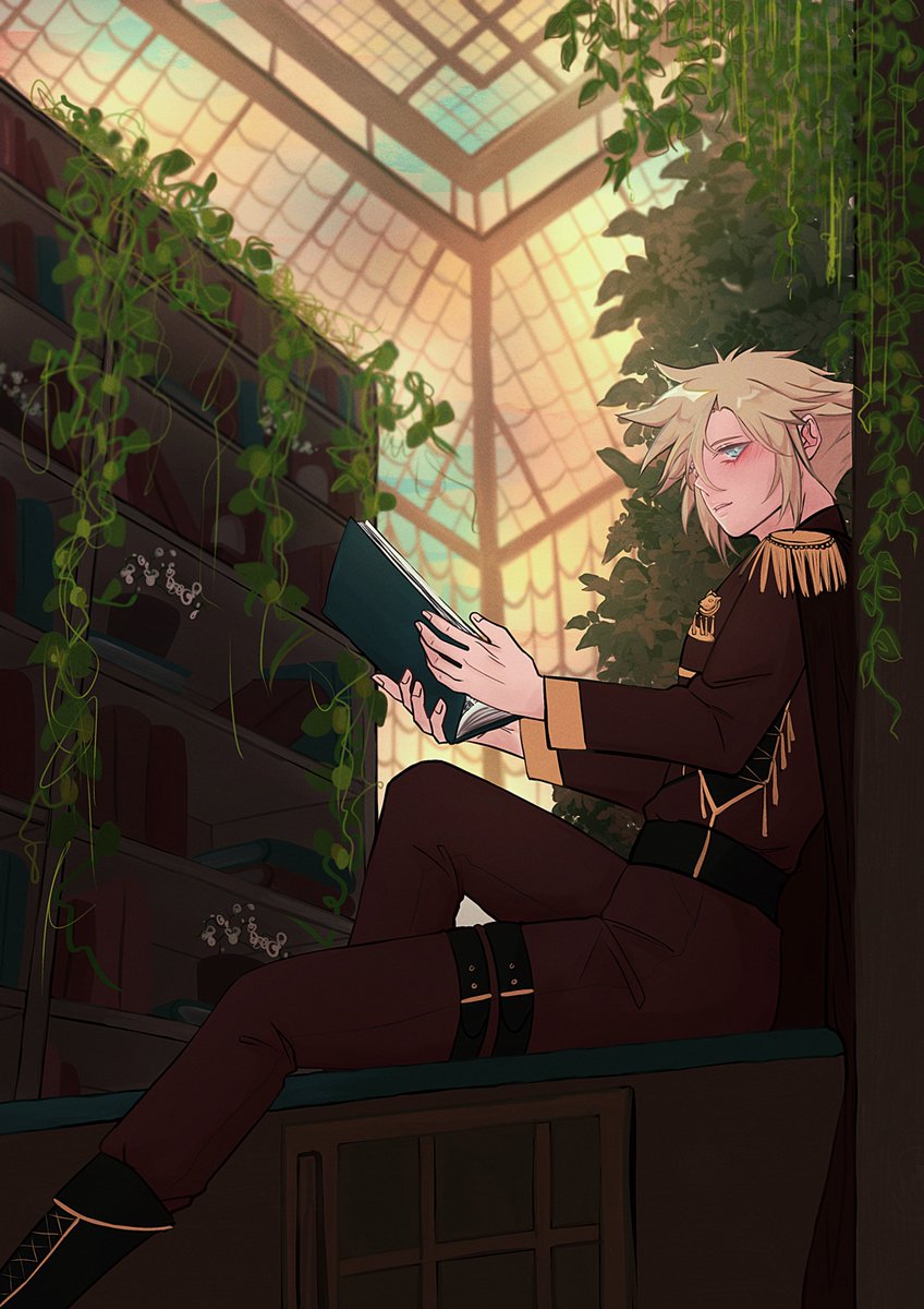 I had the opportunity to work on this piece for our lovely boy Cloud. Unfortunately, the zine was canceled, but nonetheless, working on this zine was a wonderful time and experience!
#ff7 #FF7R #FF7Remake #cloudstrife  
<a href="/FantasyAUZine/">Once Upon A Time @Cancelled</a>