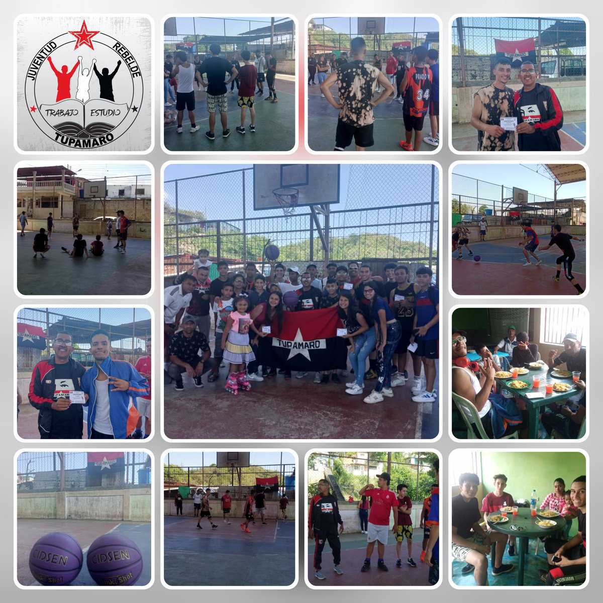 JuventudMRTVzla's tweet photo. Seguimos avanzando apoyando el deporte en esta ocasión en el Edo @Trujillo_MRT se desarrollo un campeonato de Baloncesto 🏀 brindándole el apoyo con material deportivo y un sabroso almuerzo a los Jóvenes del sector Santa Cruz del Mcpio @Valera_MRT 
#ManoDuraContraLosCorruptos https://t.co/NCkpKRh0qU