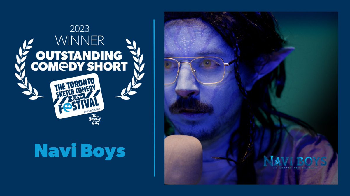 TOsketchfest's tweet image. 🎉 CONGRATULATIONS to this year&apos;s #TOsketchfest award winners!!!

🏆 OUTSTANDING COMEDY SHORT presented by @SecondCityTO - Navi Boys by @mikemildon with @GavinLbs and Bryan Nothling #TOSketchfest23 #BestOfFest