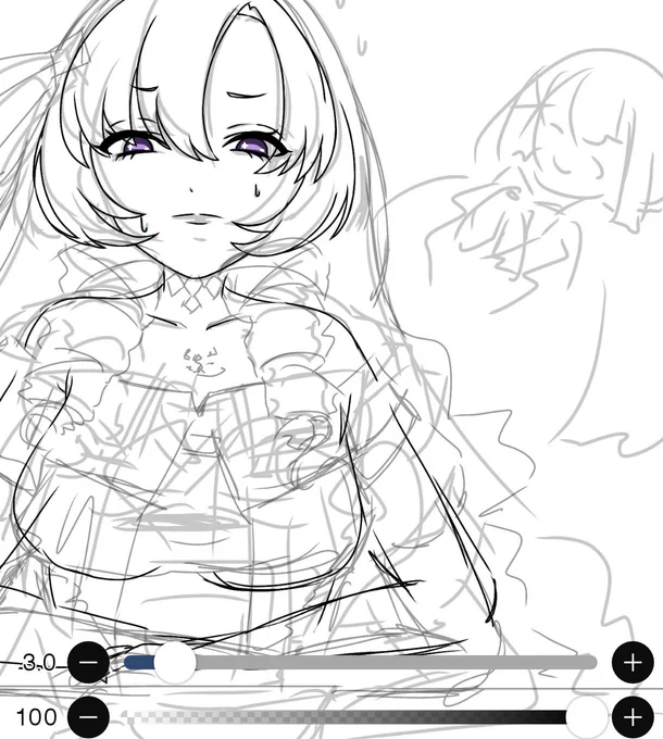 納豆回描きますわ〜🎨 