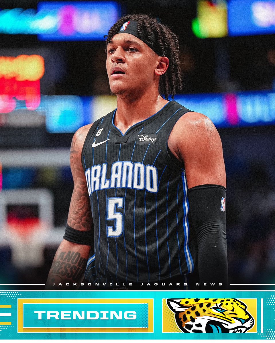 jagscontent_'s tweet photo. BREAKING: The Jaguars are hosting Magic forward, Paolo Banchero on a visit on Monday.

The 6'10" ROTY lock is expected to try out as TE for the team. Expect a deal to be done soon. https://t.co/OPYDwhBh4s