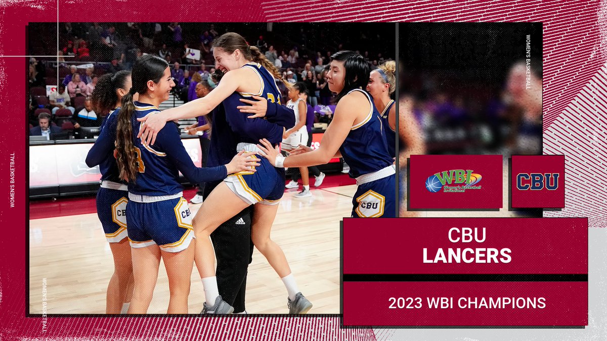 Congratulations to <a href="/CBUwbb/">California Baptist Women's Basketball</a>, the 2023 <a href="/PostseasonWBI/">WBI</a> Champions thanks to a 63-61 win against NM State in an all-#WAChoops final! 🏀🏆👏
