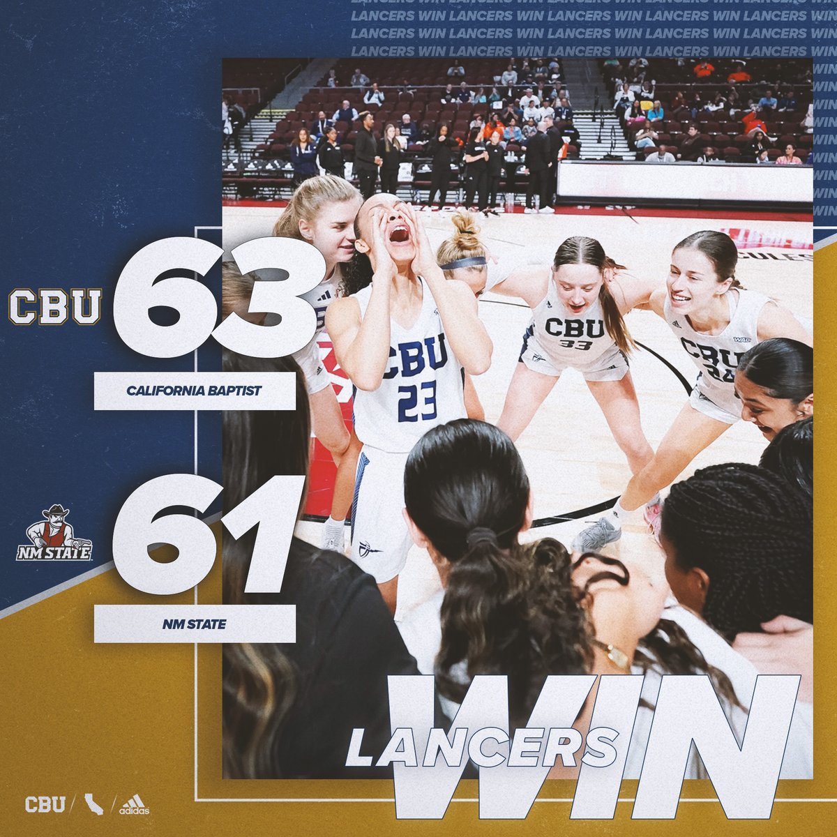 ‼️𝙇𝘼𝙉𝘾𝙀𝙍𝙎 𝙒𝙄𝙉‼️

CBU ends the 2022-23 season with a win in the WBI Championship game! 

#LanceUp⚔️