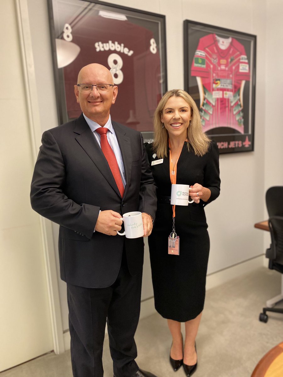 Shayne Neumann (@shayneneumannmp) on Twitter photo It’s #dietitiansweek2023 and I was fortunate to receive some new coffee mugs to commemorate from Jemma O’Hanlon, Vice President of <a href="/dietitiansaus/">Dietitians Australia</a>.
Thanks to all our dietitians who make a difference in people’s lives everyday.
#DidYouKnow #DietitiansImproveLives It’s #dietitiansweek2023 and I was fortunate to receive some new coffee mugs to commemorate from Jemma O’Hanlon, Vice President of <a href="/dietitiansaus/">Dietitians Australia</a>.
Thanks to all our dietitians who make a difference in people’s lives everyday.
#DidYouKnow #DietitiansImproveLives
