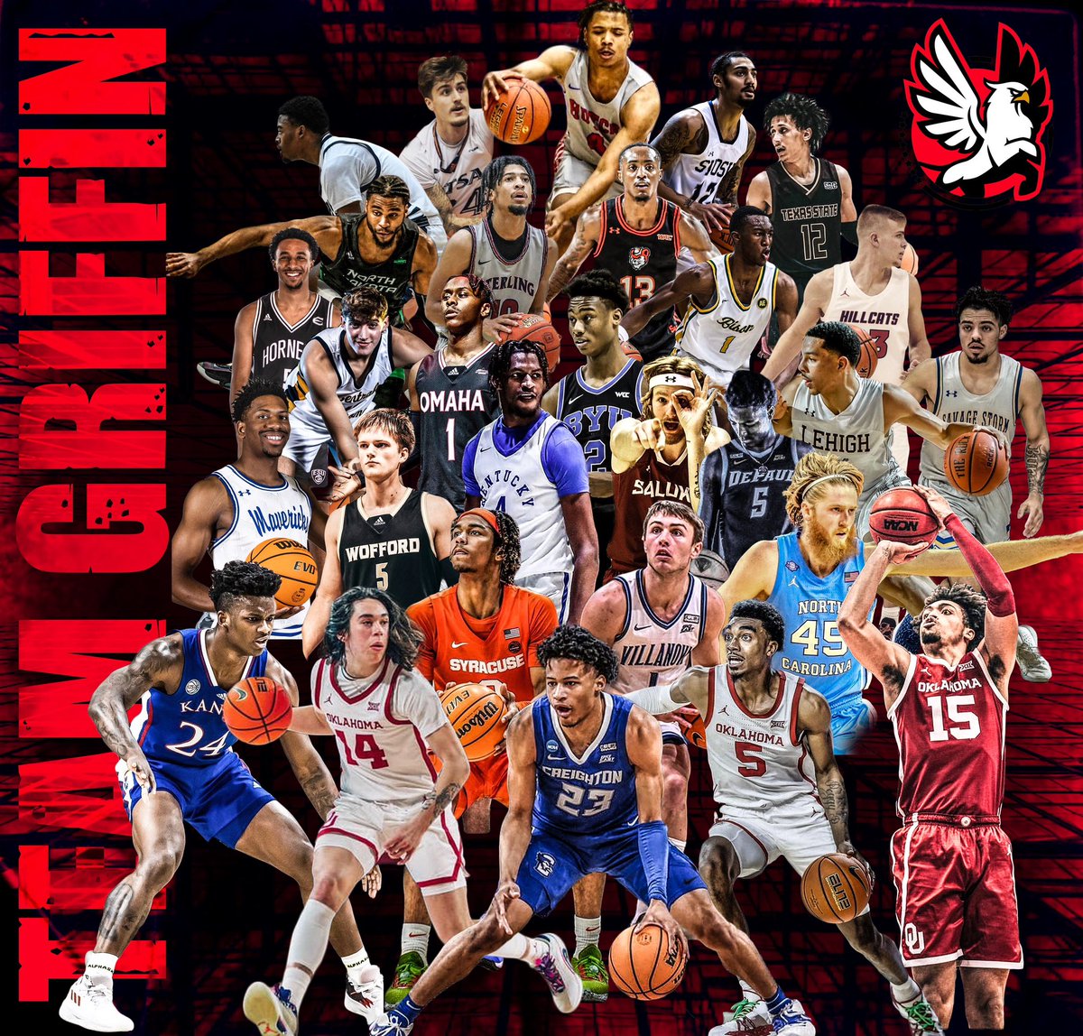 Amazing first weekend!! Will definitely have more players to add in the future ‼️⚫️⚫️⚫️🔴🔴🔴 #teamgriffinfam #weloveallouralumni