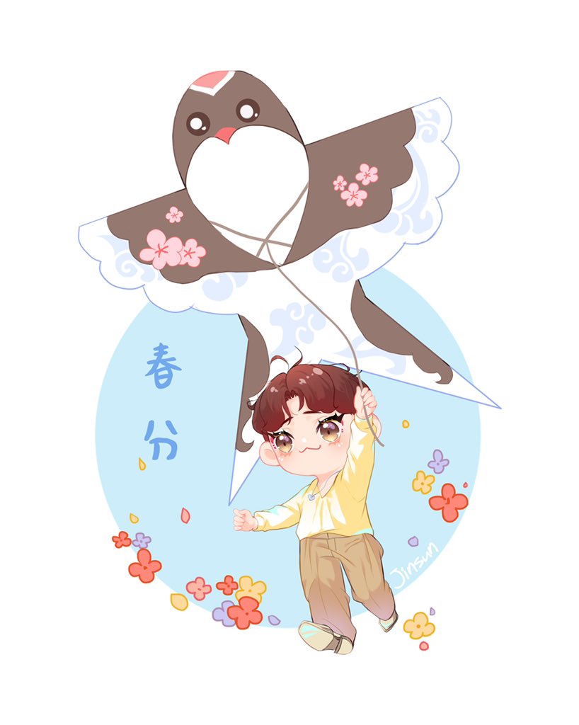 JinsunKwok0921's tweet photo. 二十四节气-春分 
踏青、放风筝
#CHEN #종대 https://t.co/4sHiXhE6VM