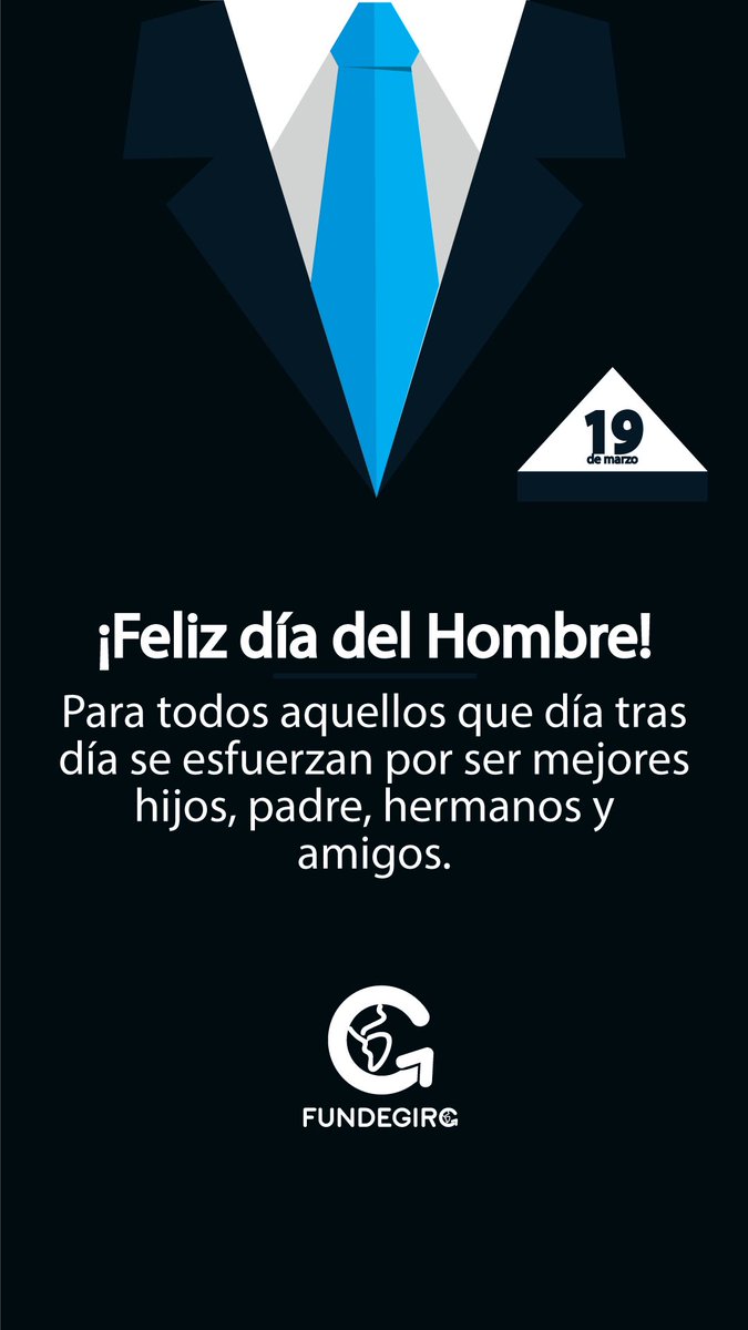 🥸 En esta fecha tan especial, desde #Fundegirc queremos desearles un Feliz día a todos los Hombres. 👔

#FelizDíadelHombre 🫶🏻