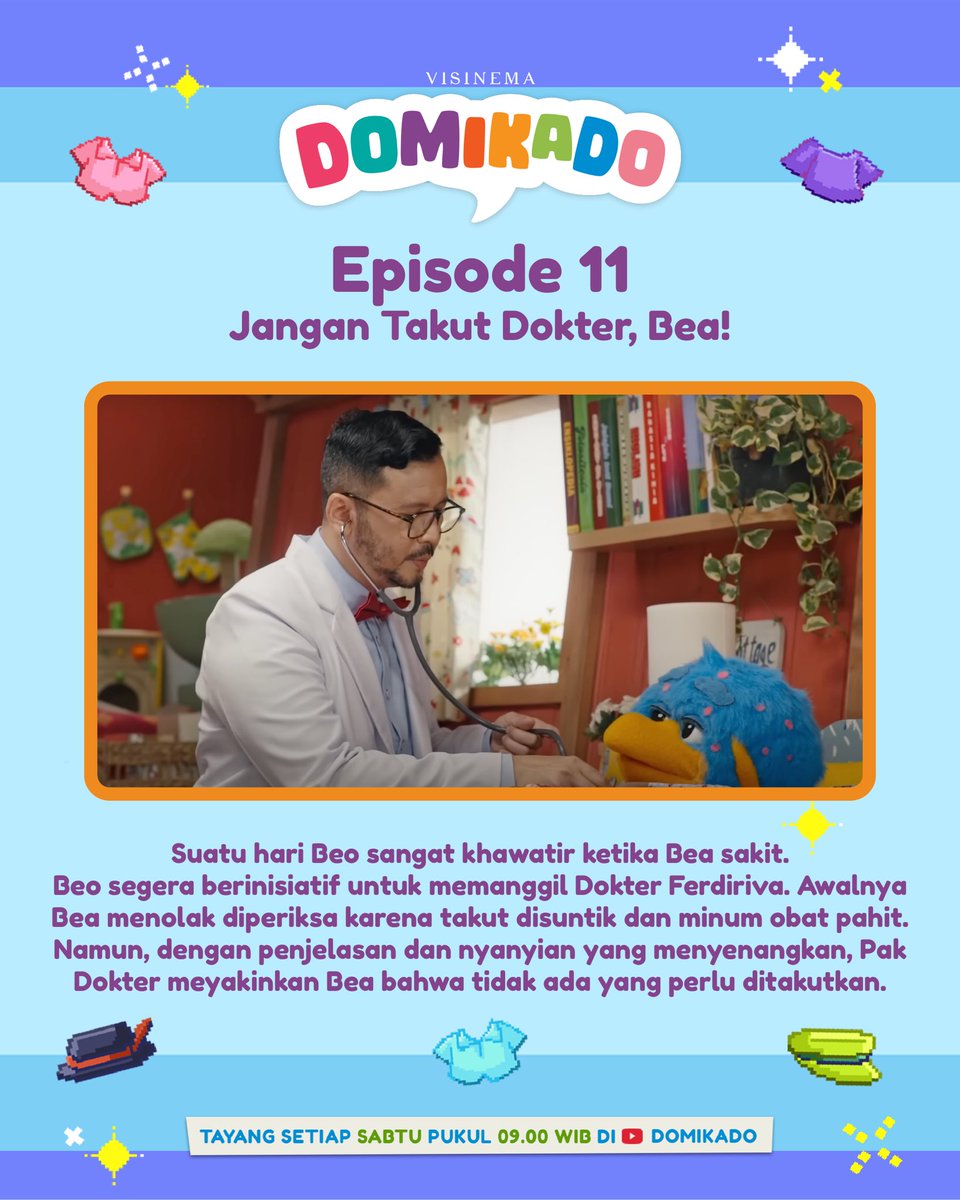domikado_id's tweet photo. Siapa di sini yang masih takut ke dokter? 👨🏻‍⚕️🩺

Di Episode 11 ini, Pak Dokter @ferdiriva akan menjelaskan kenapa kamu nggak perlu khawatir untuk ke dokter: https://t.co/iR2YPFwXVx 😷 https://t.co/gltf2Gf7p0