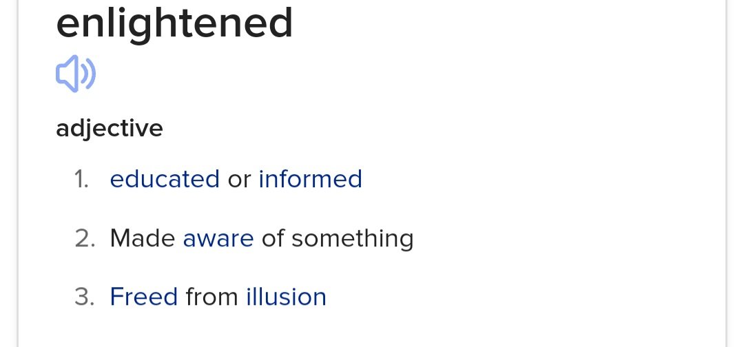 Another word for woke;