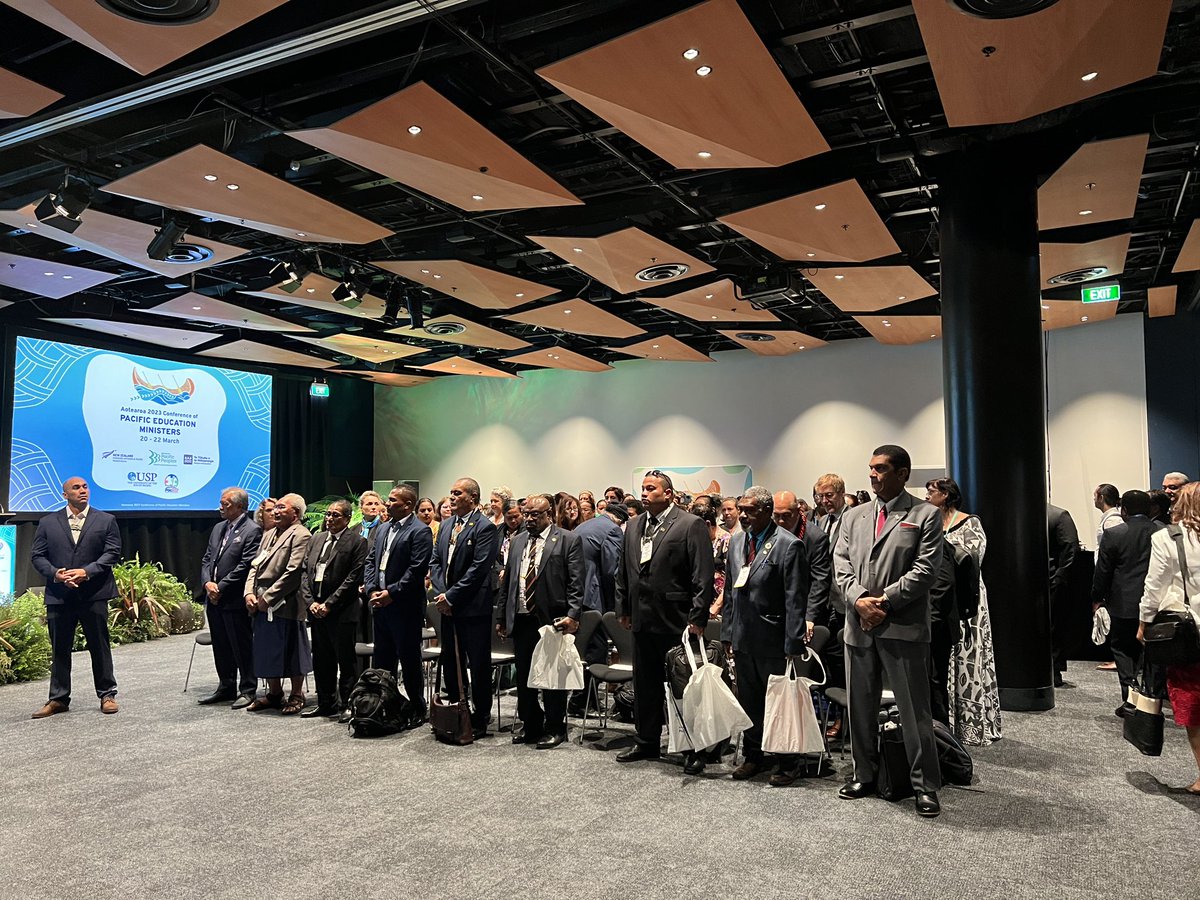 KodyTadulala's tweet photo. The 2023 Conference of Pacific Education Ministers (CPEM) is now underway in Auckland New Zealand. Team USP through PacREF as host of the event hopes to actively participate in discussions and find solutions to some of the region’s educational challenges. #CPEM #USP https://t.co/1ftBRkwTQG