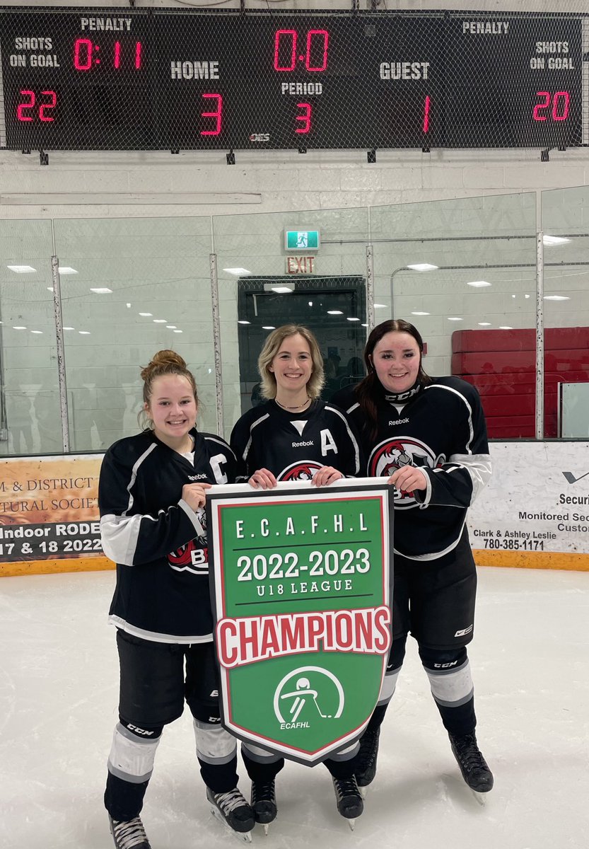 What a great minor hockey career for these three awesome girls. The hardest part of coaching U18s is this. Good luck to what ever the future brings you.