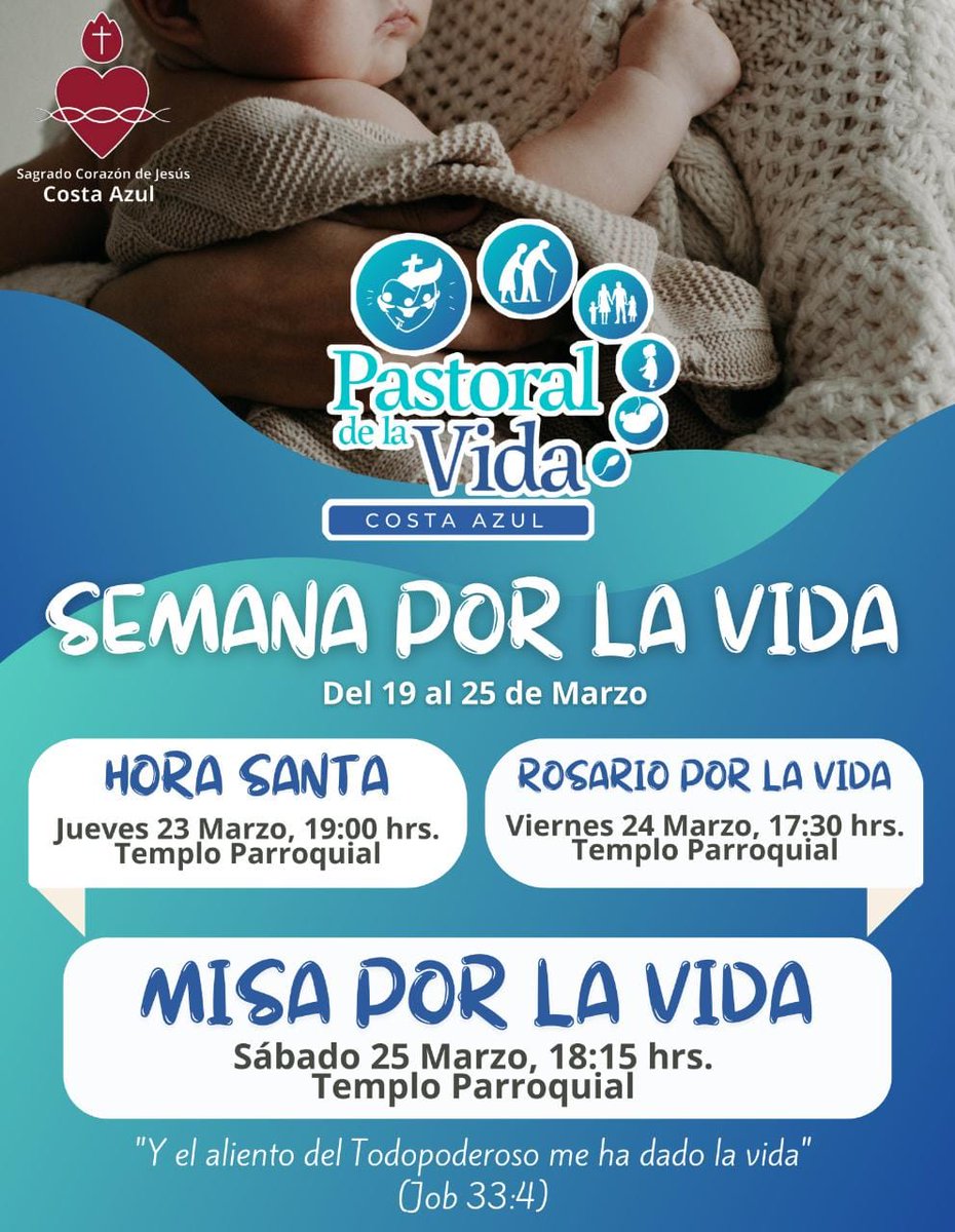 ivette_delfino's tweet photo. ¿Quiénes celebrarán la Semana por la Vida en sus diócesis? En #Acapulco estamos listos! 💙💙 https://t.co/oLmNxgslN1