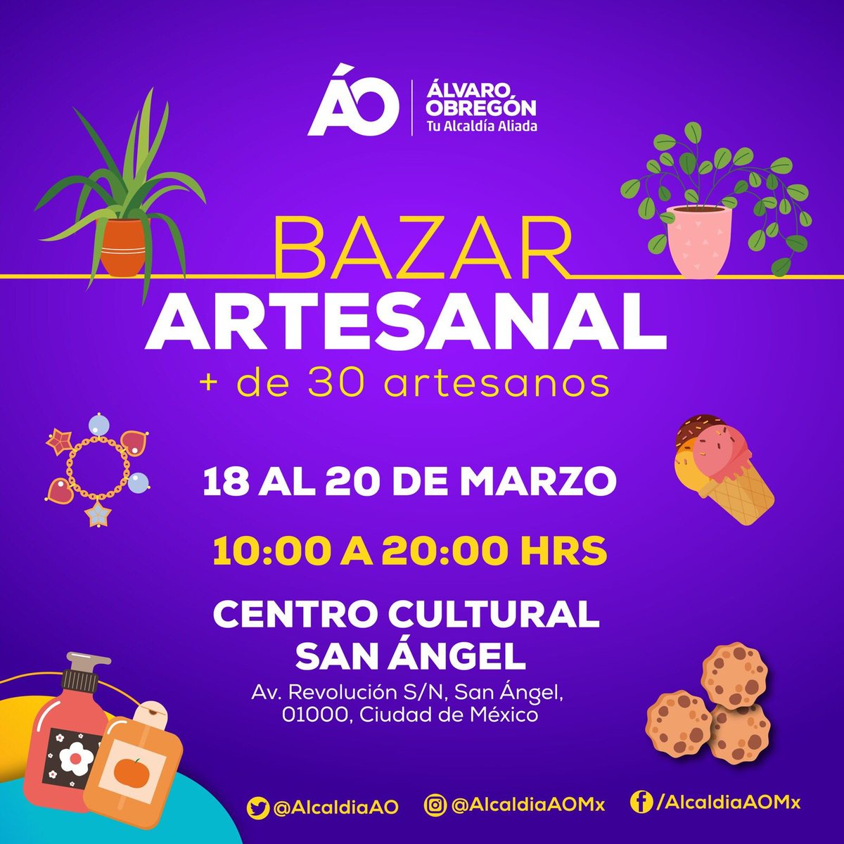 losviel's tweet photo. Hoy Los Viel, @RoyFudos y @macielandres en el Centro Cultural San Ángel de la Alcaldía Álvaro Obregón en el evento Bazar Artesanal!

#tualcaldíaaliada #unachinaazul #LosViel #concierto #cdmx #bazarartesanal #azul #centroculturalsanangel #kalag #escuchatuser #vidaspasadas https://t.co/WpOg534vVj