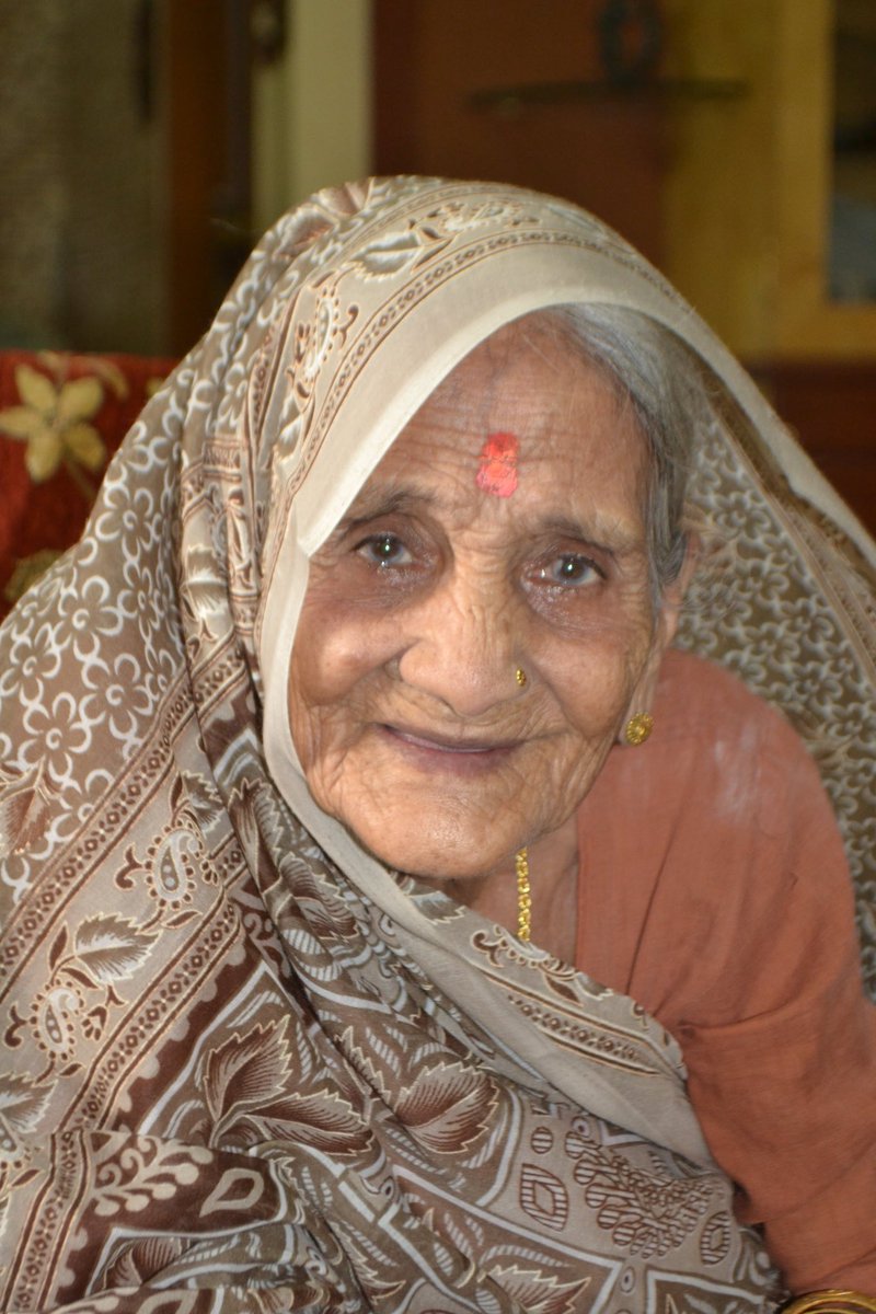 sharmaji10x's tweet photo. You fell one short of a century but have left us with endless memories of joy, wisdom &amp; care. 

Rest in Peace Dadi Maa 🙏🏻 https://t.co/78MfHcCri1