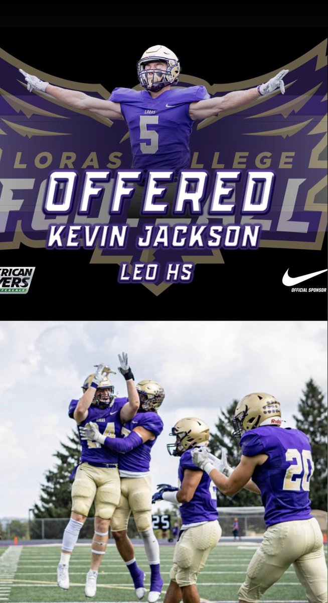 After a great conversation with <a href="/CoachHLorasFB/">Steve Helminiak</a> I am blessed to receive an offer from Loras College