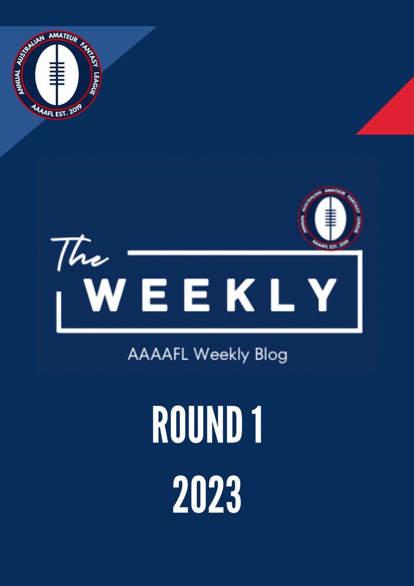 TheWeeklyAAAAFL's tweet photo. Round 1 in the books with some big moves from teams looking to go 1-0 #aaaafl https://t.co/YD1fUDgzmH